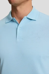 US Polo Assn. Men BLUE Regular Fit Polo Shirt Collar Basic T-Shirt - Image 6