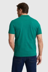 US Polo Assn. Men dark Green Regular Fit Polo Shirt Collar Basic T-Shirt - Image 5
