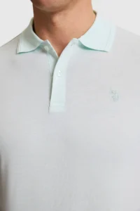 US Polo Assn. Men Water Green Regular Fit Polo Shirt Collar Basic T-Shirt - Image 6