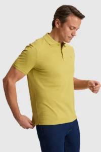 US Polo Assn. Men Mustard Regular Fit Polo Shirt Collar Basic T-Shirt - Image 3