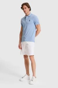 US Polo Assn. Men slim Fit Polo Shirt Collar BLUE Basic T-Shirt - Image 4