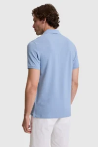 US Polo Assn. Men slim Fit Polo Shirt Collar BLUE Basic T-Shirt - Image 5