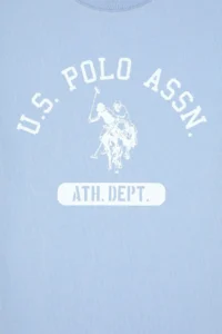 US Polo Assn. Boys' BLUE Crew Neck T-Shirt - Image 4