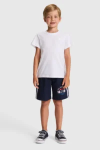 US Polo Assn. Boys' WHITE Crew Neck Basic T-Shirt - Image 4