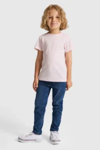 US Polo Assn. Boys' Light PINK Crew Neck Basic T-Shirt - Image 4