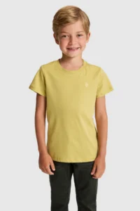 US Polo Assn. Boys' Green Crew Neck Basic T-Shirt - Image 3