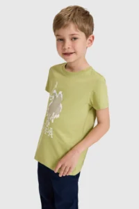US Polo Assn. Boys' Green Crew Neck T-Shirt - Image 3
