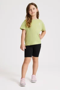 US Polo Assn. Girls' Green Crew Neck Basic T-Shirt - Image 4