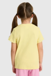 US Polo Assn. Girls' Crew Neck Light YELLOW Basic T-Shirt - Image 5