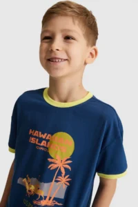 US Polo Assn. Boys' Light NAVY Crew Neck T-Shirt - Image 2