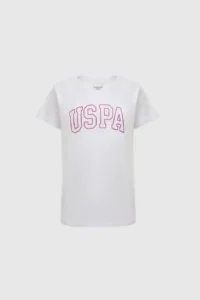 US Polo Assn. Girls' Crew Neck Red Basic T-Shirt - Image 6
