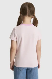 US Polo Assn. Girls' Light PINK Crew Neck T-Shirt - Image 5