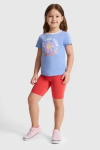 US Polo Assn. Girls' Lavanta Crew Neck T-Shirt - Image 4
