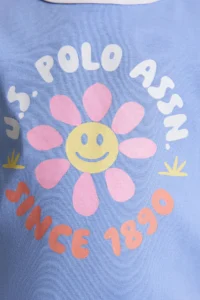 US Polo Assn. Girls' Lavanta Crew Neck T-Shirt - Image 6