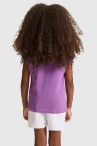 US Polo Assn. Girls' Violet Crew Neck T-Shirt - Image 5