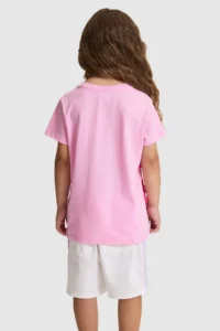 US Polo Assn. Girls' PINK Crew Neck T-Shirt - Image 5