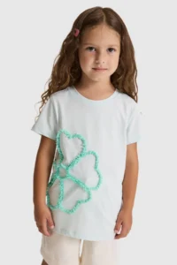 US Polo Assn. Girls' Water Green Crew Neck T-Shirt