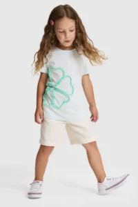 US Polo Assn. Girls' Water Green Crew Neck T-Shirt - Image 4