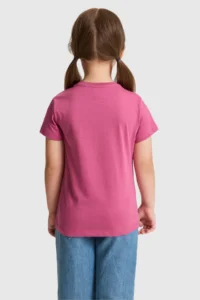 US Polo Assn. Girls' Fuchsia Crew Neck T-Shirt - Image 5