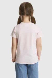 US Polo Assn. Girls' Light PINK Crew Neck T-Shirt - Image 5