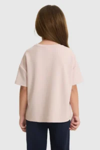 US Polo Assn. Girls' Crew Neck Light PINK T-Shirt - Image 5