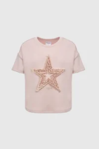 US Polo Assn. Girls' Crew Neck Light PINK T-Shirt - Image 6