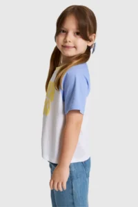 US Polo Assn. Girls' WHITE Crew Neck T-Shirt - Image 3
