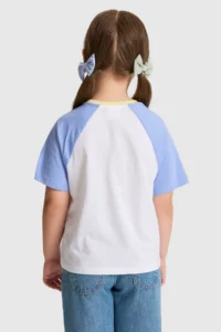 US Polo Assn. Girls' WHITE Crew Neck T-Shirt - Image 5