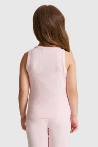 US Polo Assn. Girls' Light PINK Crew Neck Basic T-Shirt - Image 5
