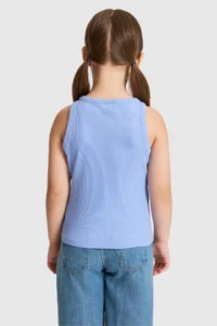 US Polo Assn. Girls' Lavanta Crew Neck Basic T-Shirt - Image 5