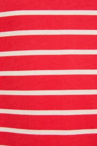 US Polo Assn. Girls' Crew Neck Striped Red T-Shirt - Image 7