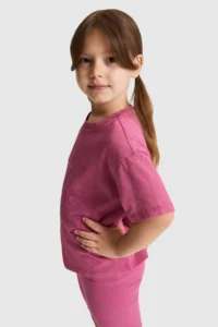 US Polo Assn. Girls' Fuchsia Crew Neck T-Shirt - Image 3
