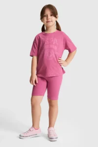 US Polo Assn. Girls' Fuchsia Crew Neck T-Shirt - Image 4