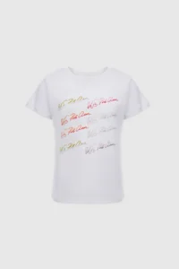 US Polo Assn. Girls' Crew Neck WHITE T-Shirt - Image 6