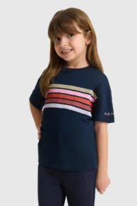 US Polo Assn. Girls' Crew Neck NAVY BLUE T-Shirt