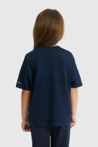 US Polo Assn. Girls' Crew Neck NAVY BLUE T-Shirt - Image 5