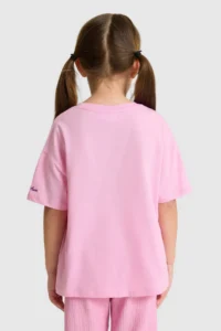 US Polo Assn. Girls' Crew Neck PINK T-Shirt - Image 5