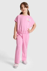 US Polo Assn. Girls' PINK Crew Neck T-Shirt - Image 4