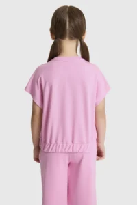 US Polo Assn. Girls' PINK Crew Neck T-Shirt - Image 5
