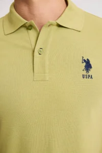 US Polo Assn. Men Lilac slim Fit Polo Shirt Collar Basic T-Shirt - Image 6