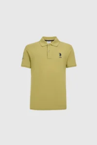 US Polo Assn. Men Lilac slim Fit Polo Shirt Collar Basic T-Shirt - Image 7