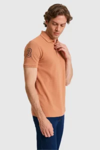 US Polo Assn. Men slim Fit Polo Shirt Collar Dusty ROSE Basic T-Shirt - Image 3