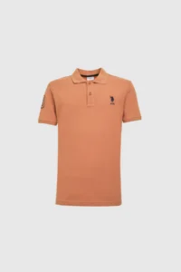 US Polo Assn. Men slim Fit Polo Shirt Collar Dusty ROSE Basic T-Shirt - Image 7