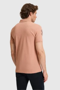 US Polo Assn. Men slim Fit Polo Shirt Collar Powder PINK Basic T-Shirt - Image 5