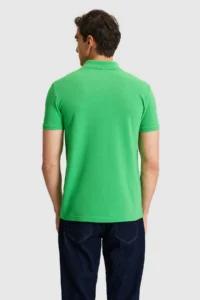 US Polo Assn. Men slim Fit Polo Shirt Collar Light Green Basic T-Shirt - Image 5