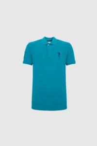 US Polo Assn. Men slim Fit Polo Shirt Collar Petrol Basic T-Shirt - Image 7