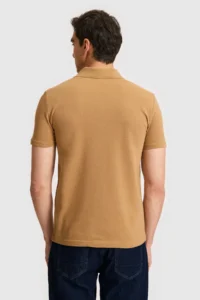 US Polo Assn. Men slim Fit Polo Shirt Collar Coconut Basic T-Shirt - Image 5