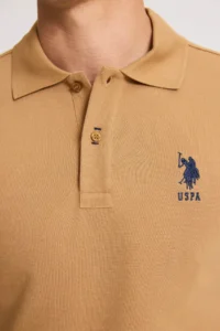 US Polo Assn. Men slim Fit Polo Shirt Collar Coconut Basic T-Shirt - Image 6