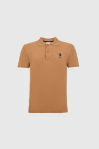 US Polo Assn. Men slim Fit Polo Shirt Collar Coconut Basic T-Shirt - Image 7