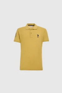 US Polo Assn. Men slim Fit Polo Shirt Collar Green Basic T-Shirt - Image 7